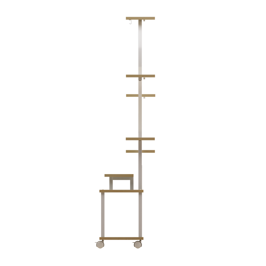 Indoor grow-light plant stand natural color product display