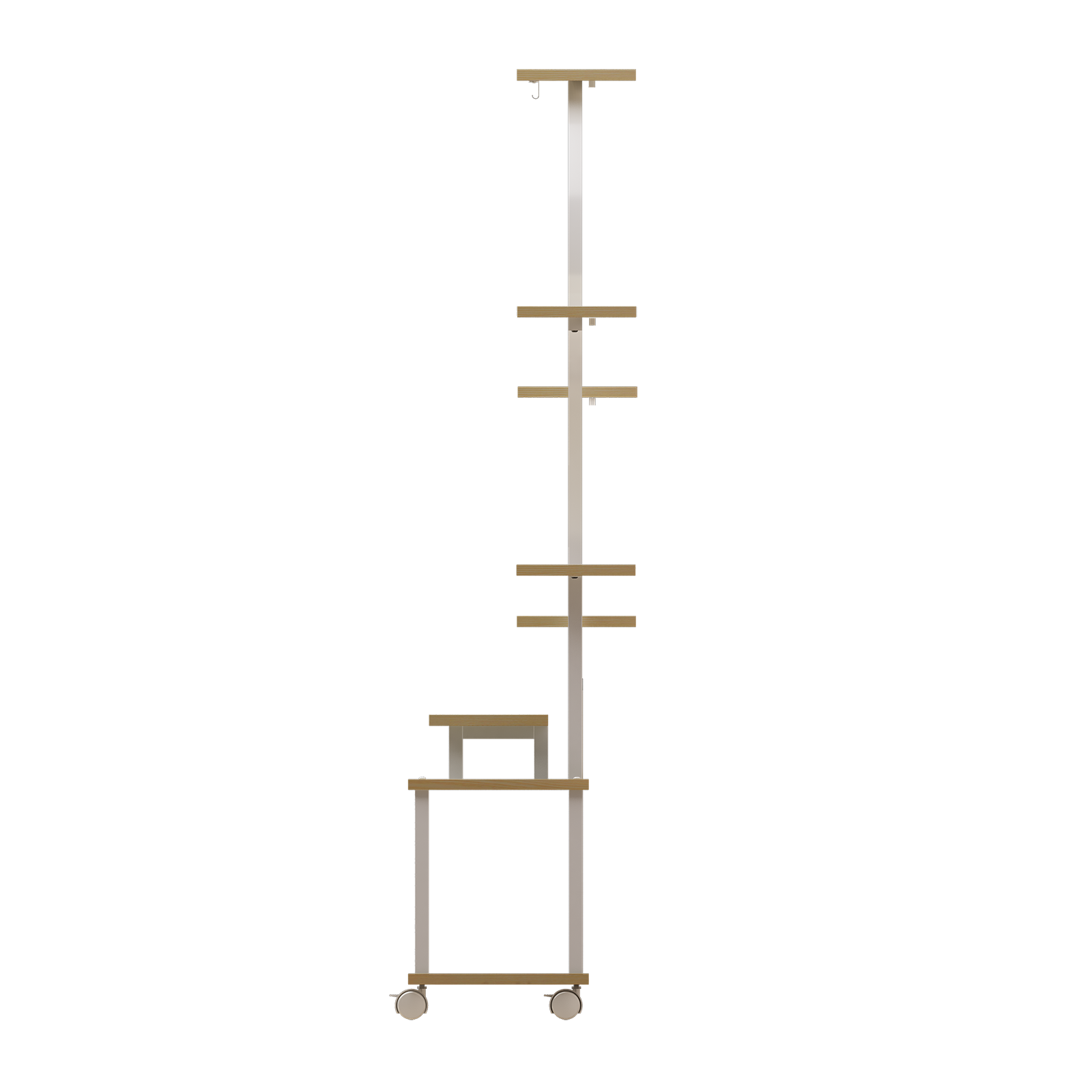 Indoor grow-light plant stand natural color product display