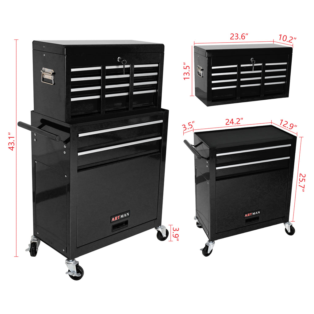 Workshop tool organizer cabinet full view