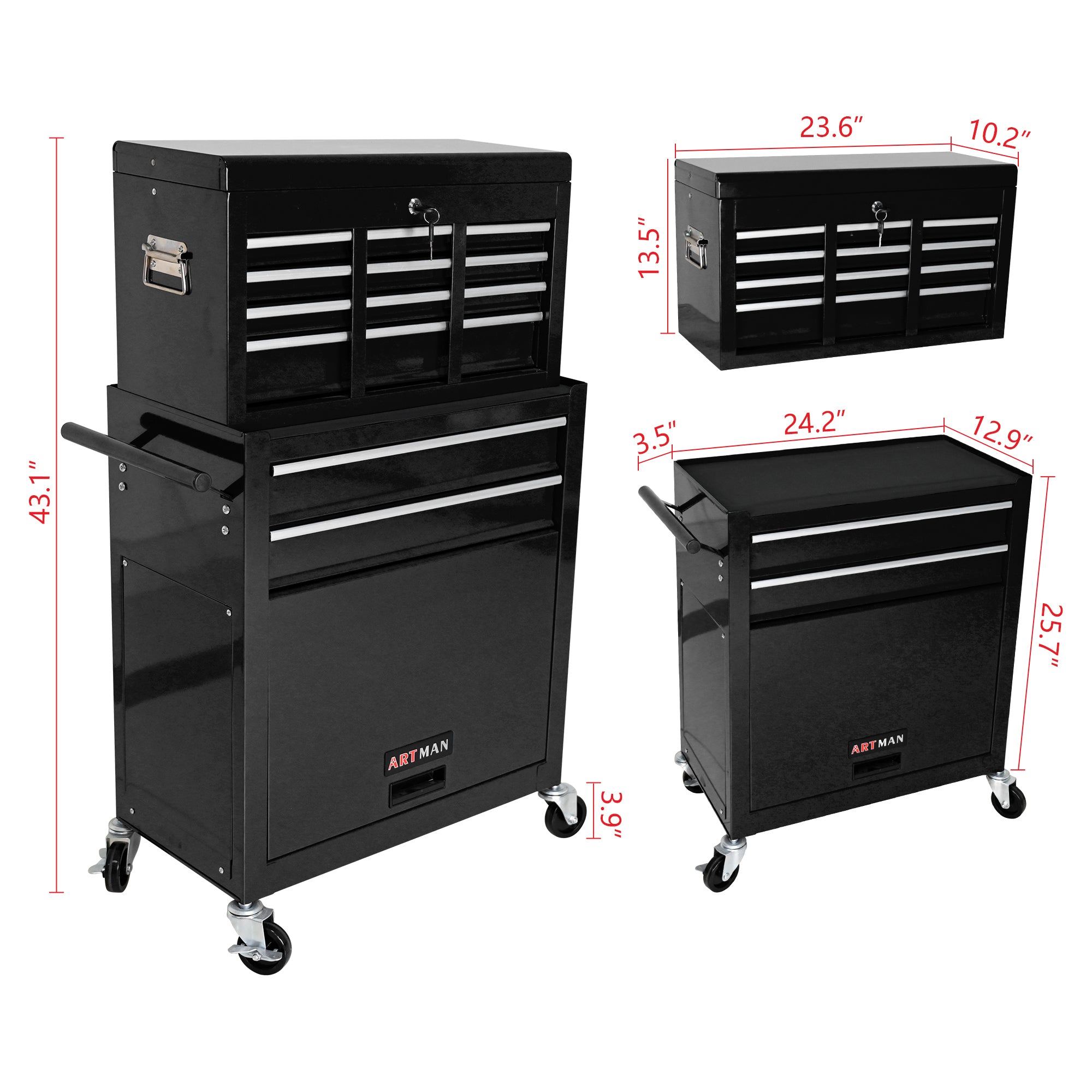 Workshop tool organizer cabinet full view