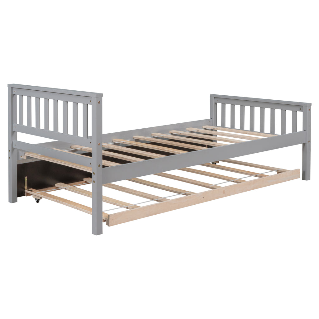 Platform bed frame without box spring