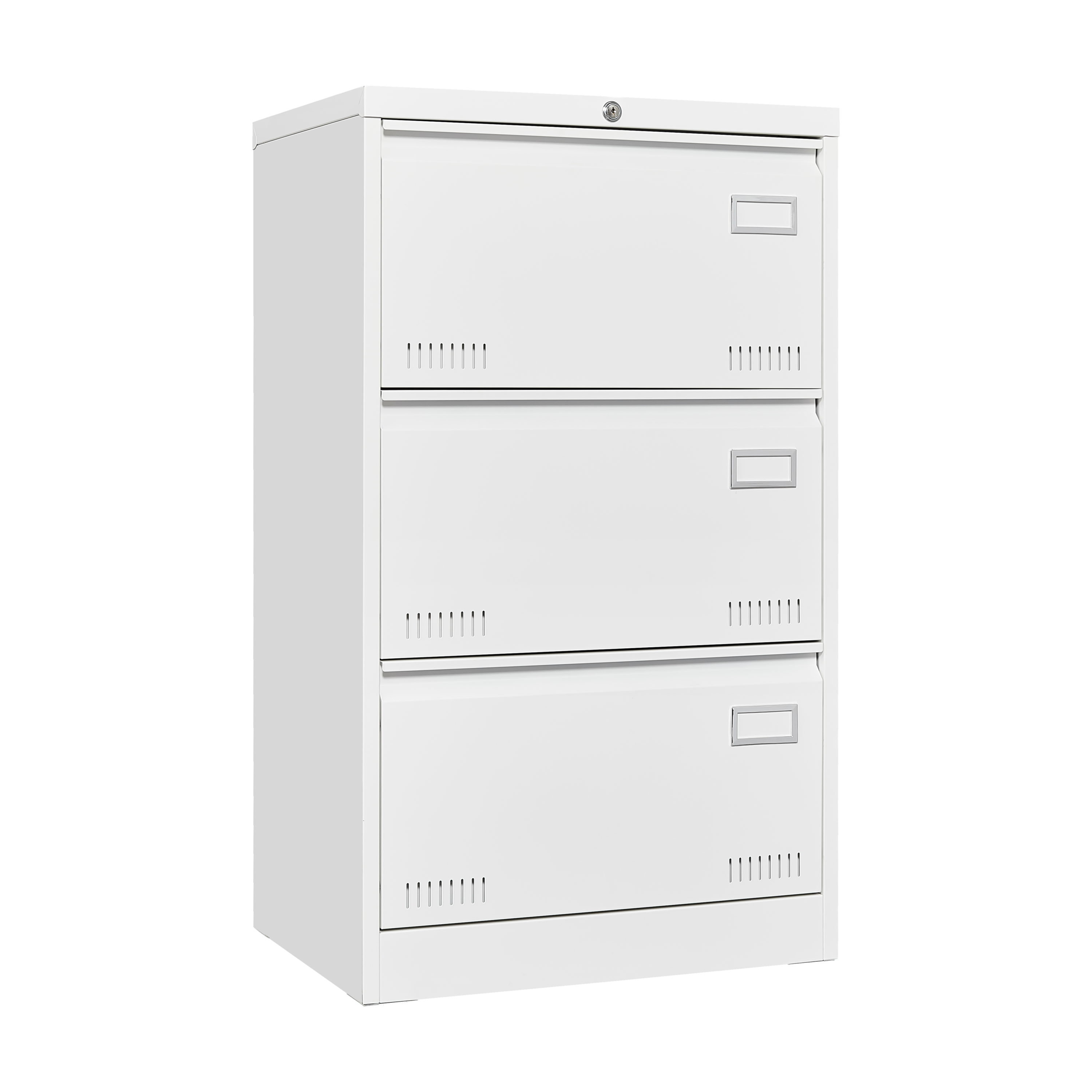 3-Drawer Metal Lateral File Cabinet with Lock