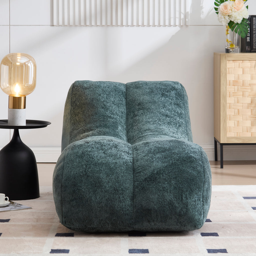 Soft microfiber upholstery close-up — light blue