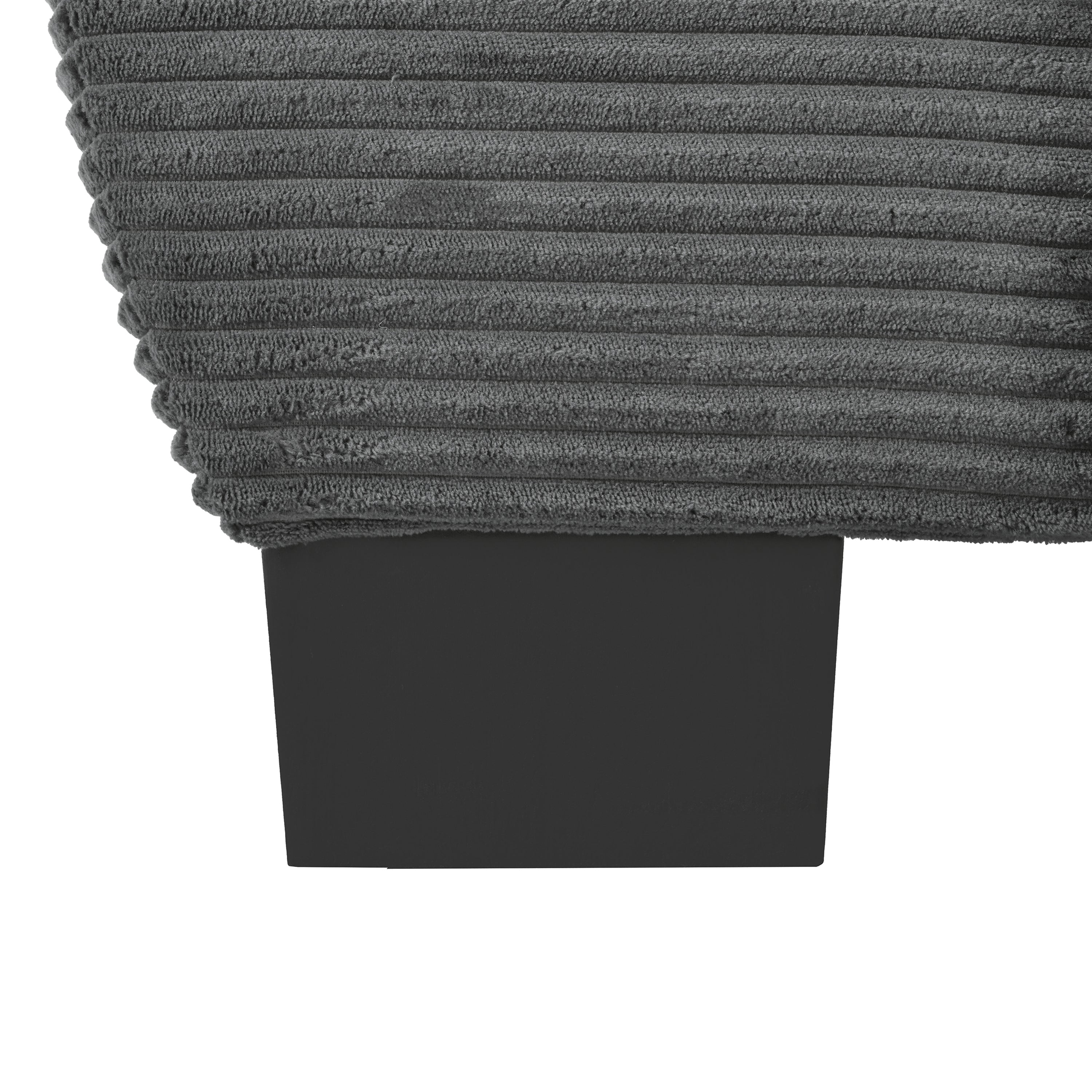 U-shape corduroy sofa lifestyle photo