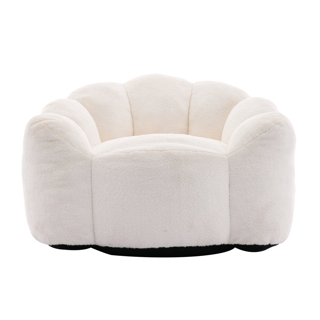 Adult faux fur floor chair product photo