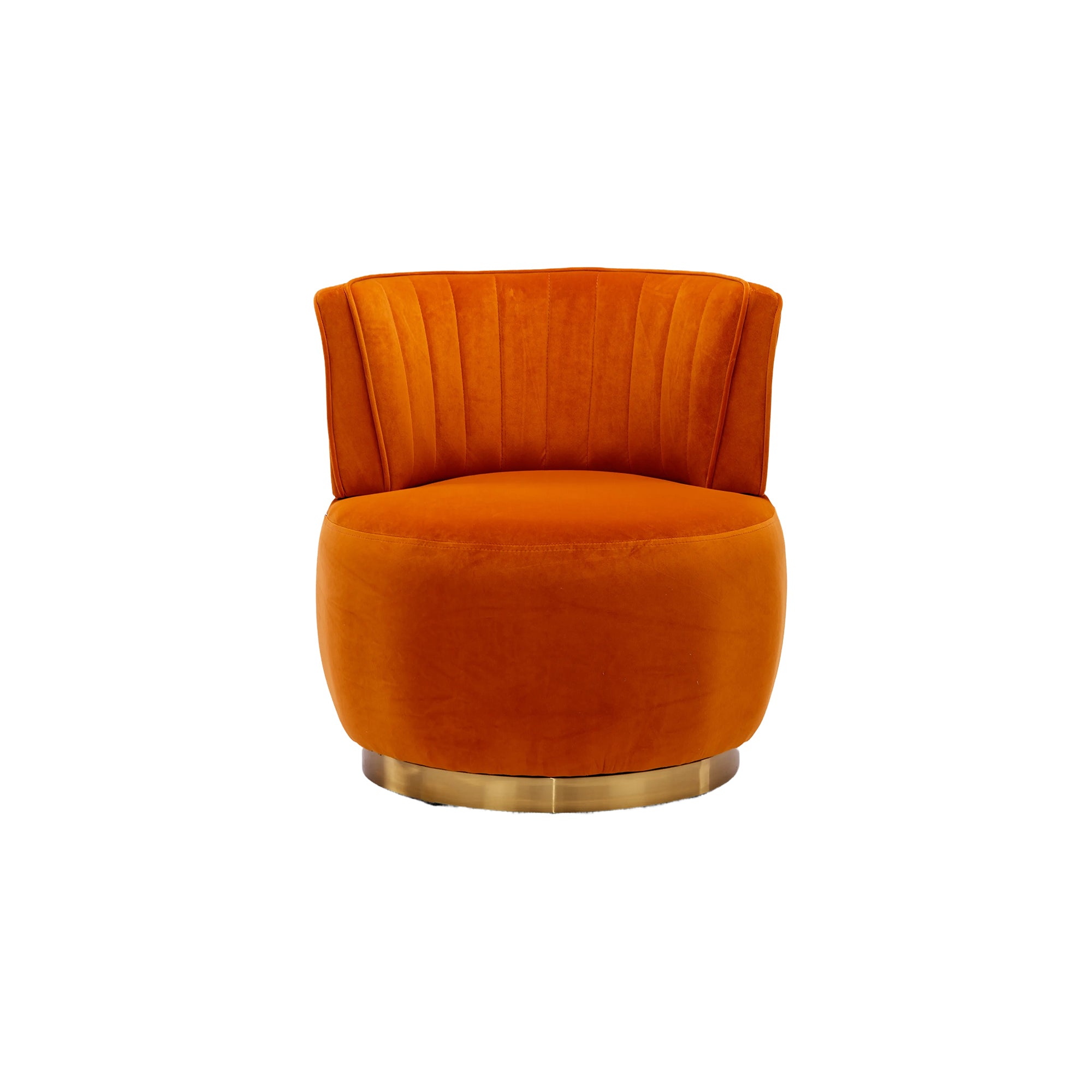 Round barrel chair full product view