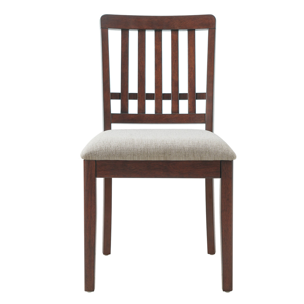 2-Piece Modern Scandinavian Dining Chairs, Curved Wood Backrest with Gray Fabric Seat, Finish for Dining Room and Apartment, Easy to Assembly -BLACK