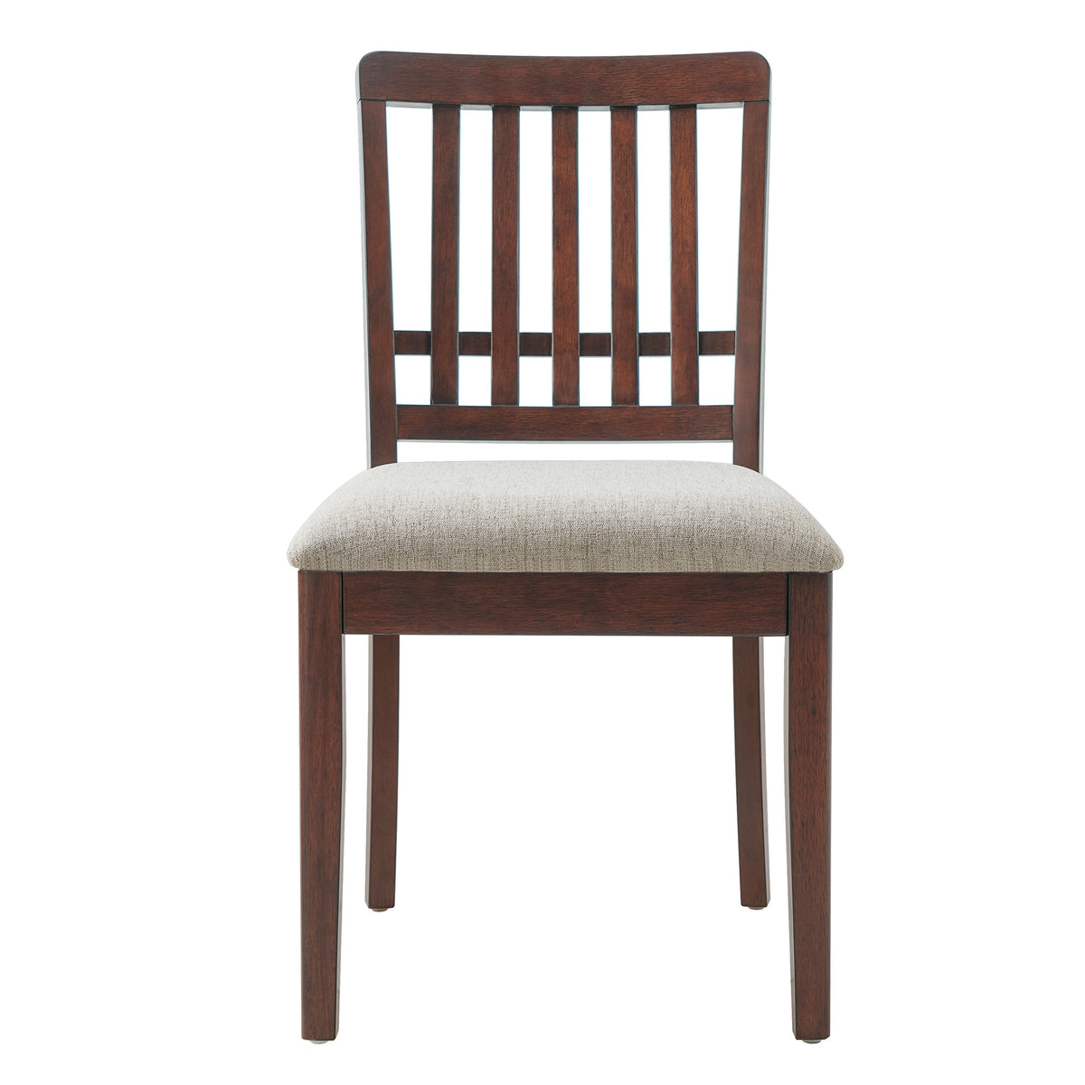 2-Piece Modern Scandinavian Dining Chairs, Curved Wood Backrest with Gray Fabric Seat, Finish for Dining Room and Apartment, Easy to Assembly -BLACK