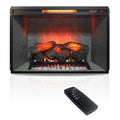33 inch Infrared Electric Fireplace Insert, Touch Panel Home Decor Heater,Realistic flames with 4 colors