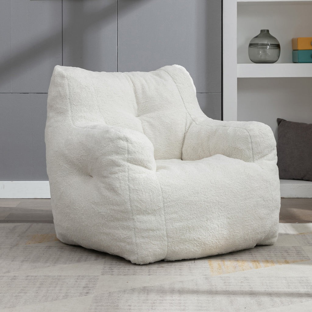 Bean bag chair in living room setting
