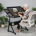 1500 pieces Jigsaw Puzzle metal Table board for adults gift with 4 trays(black)