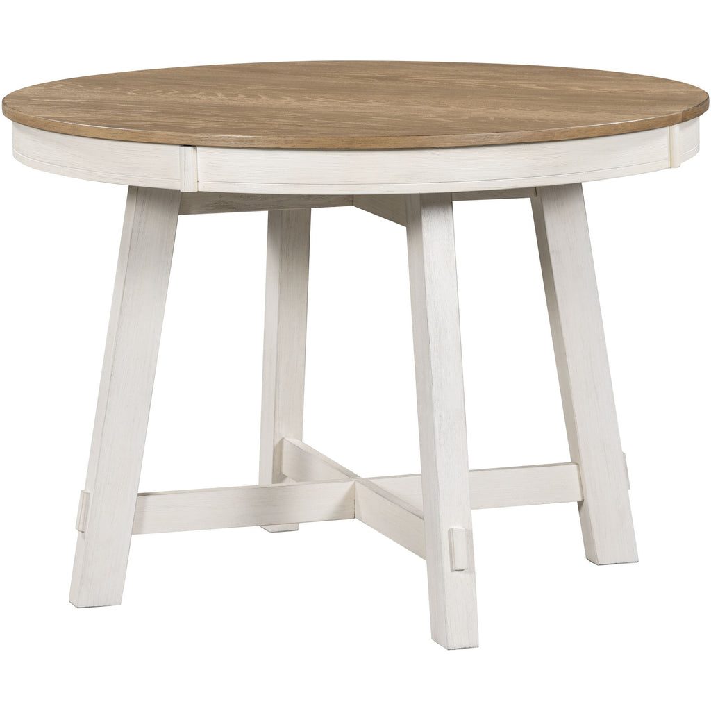 Oak natural wood grain veneer tabletop edge detail
