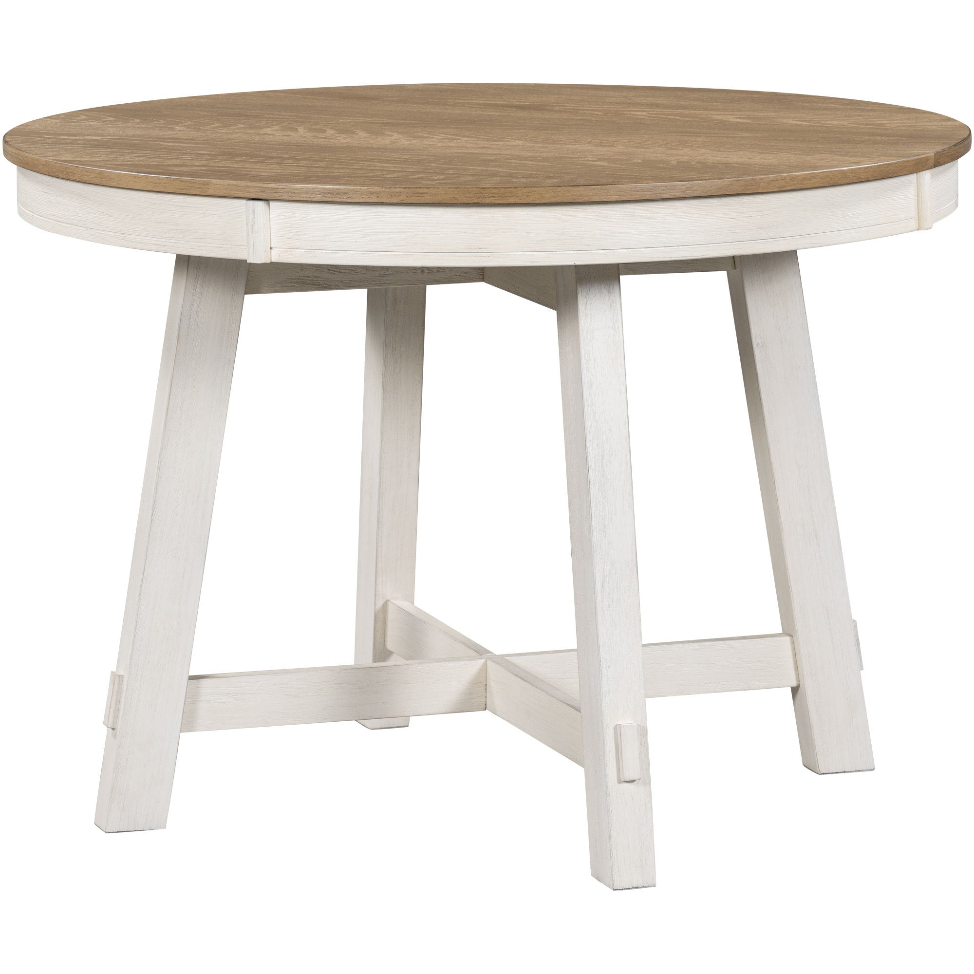 Oak natural wood grain veneer tabletop edge detail