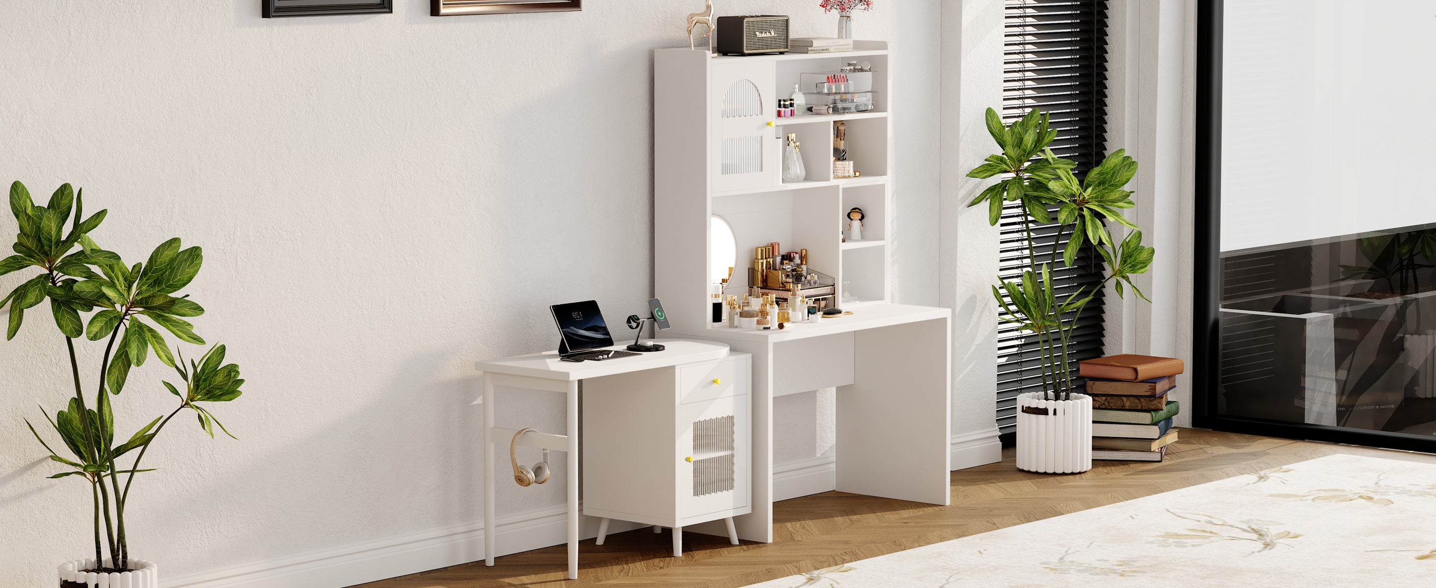 Office desk assembly dimension reference photo