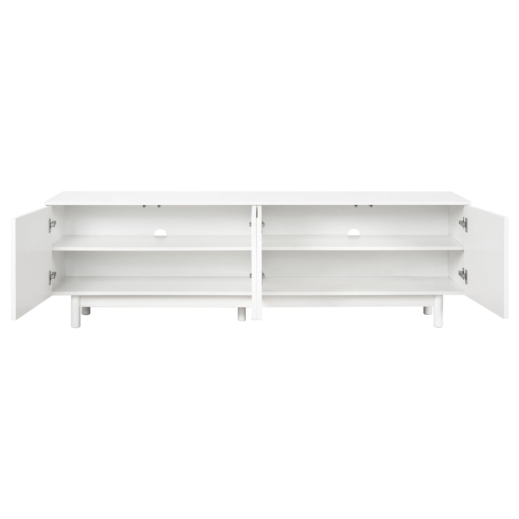 TV Stand with Arch Cabinets — for TVs Up to 78"