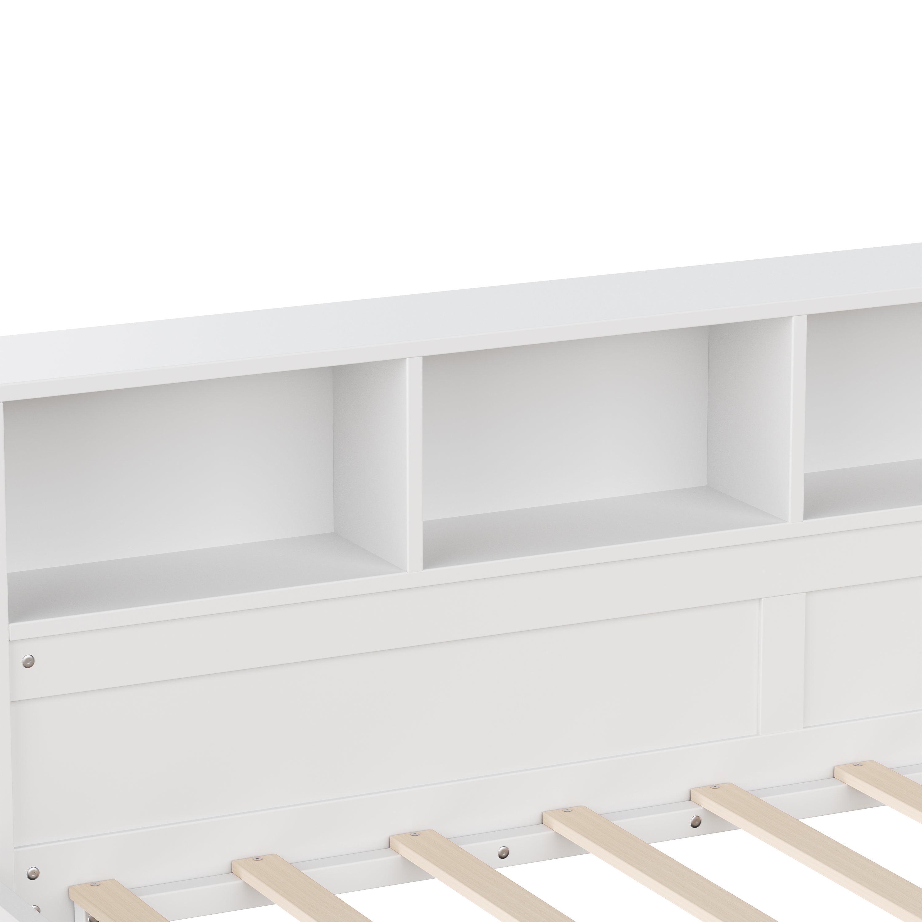 Twin Size Day Bed for 2, L- Shape Twin Size Bed Frame with Storage 3 Drawers, Wooden Corner Bed with Bookshelf, Corner Bed Frame For Bedroom, Living Room,Grey