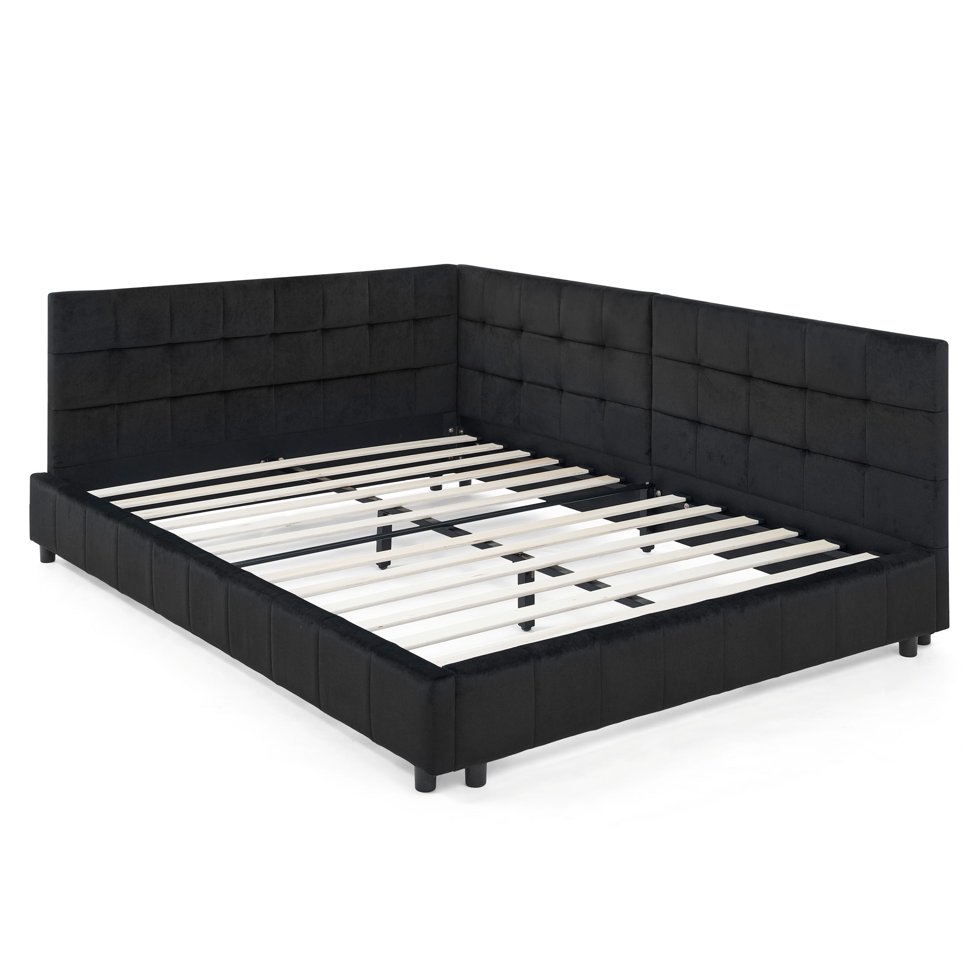 Mid-century daybed assembly and dimension reference