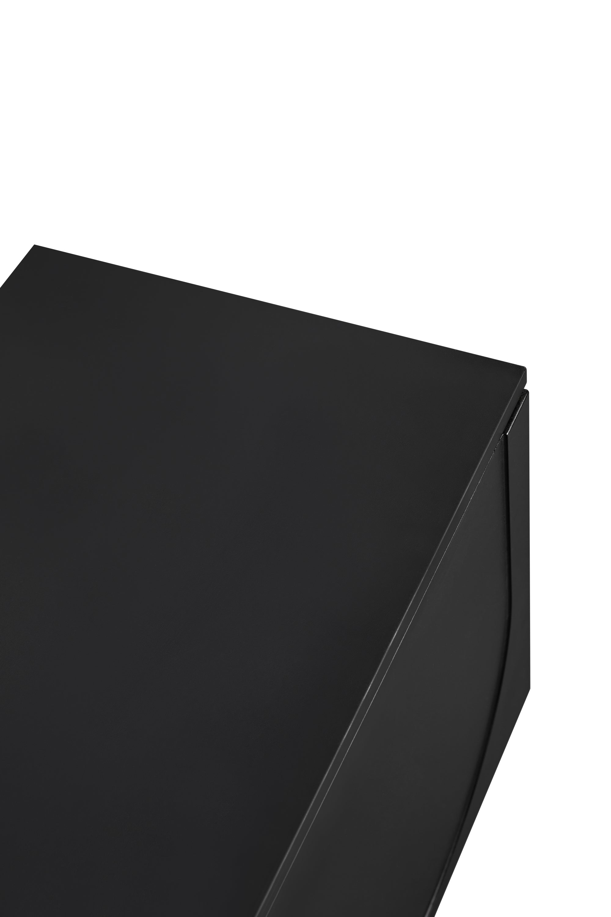 Entertainment center with arch doors front angle