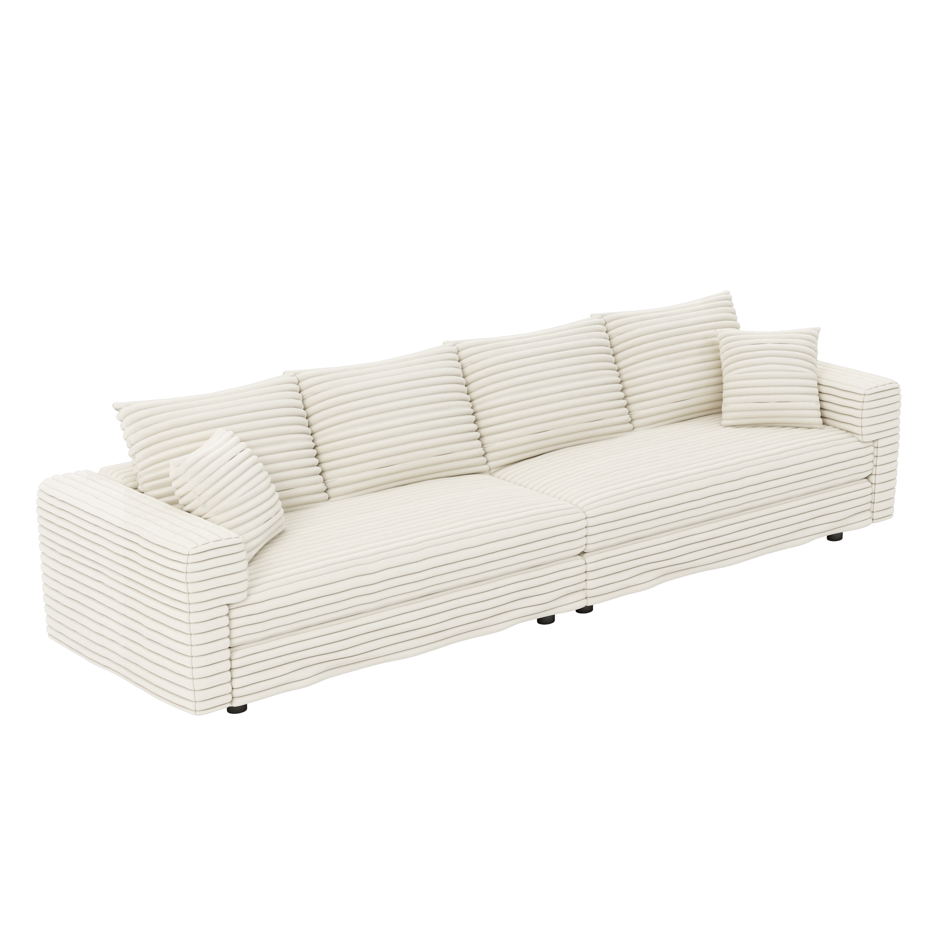 Deep seat cloud sofa cushion comfort close-up