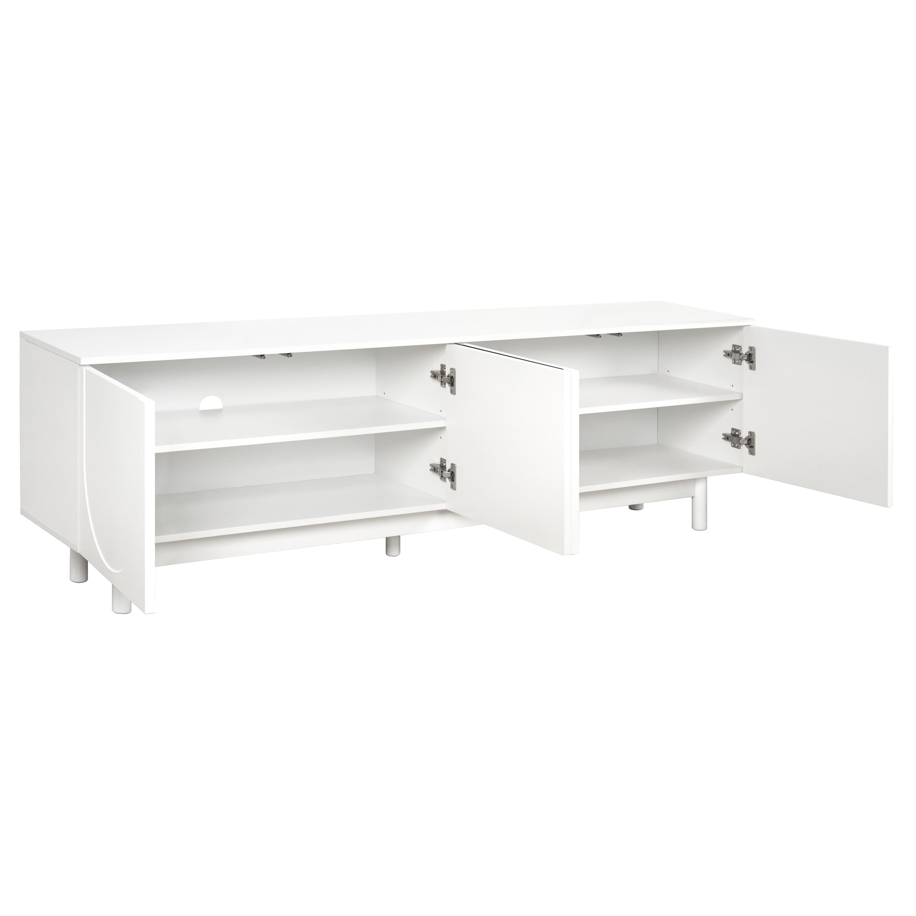 TV Stand with Arch Cabinets — for TVs Up to 78"