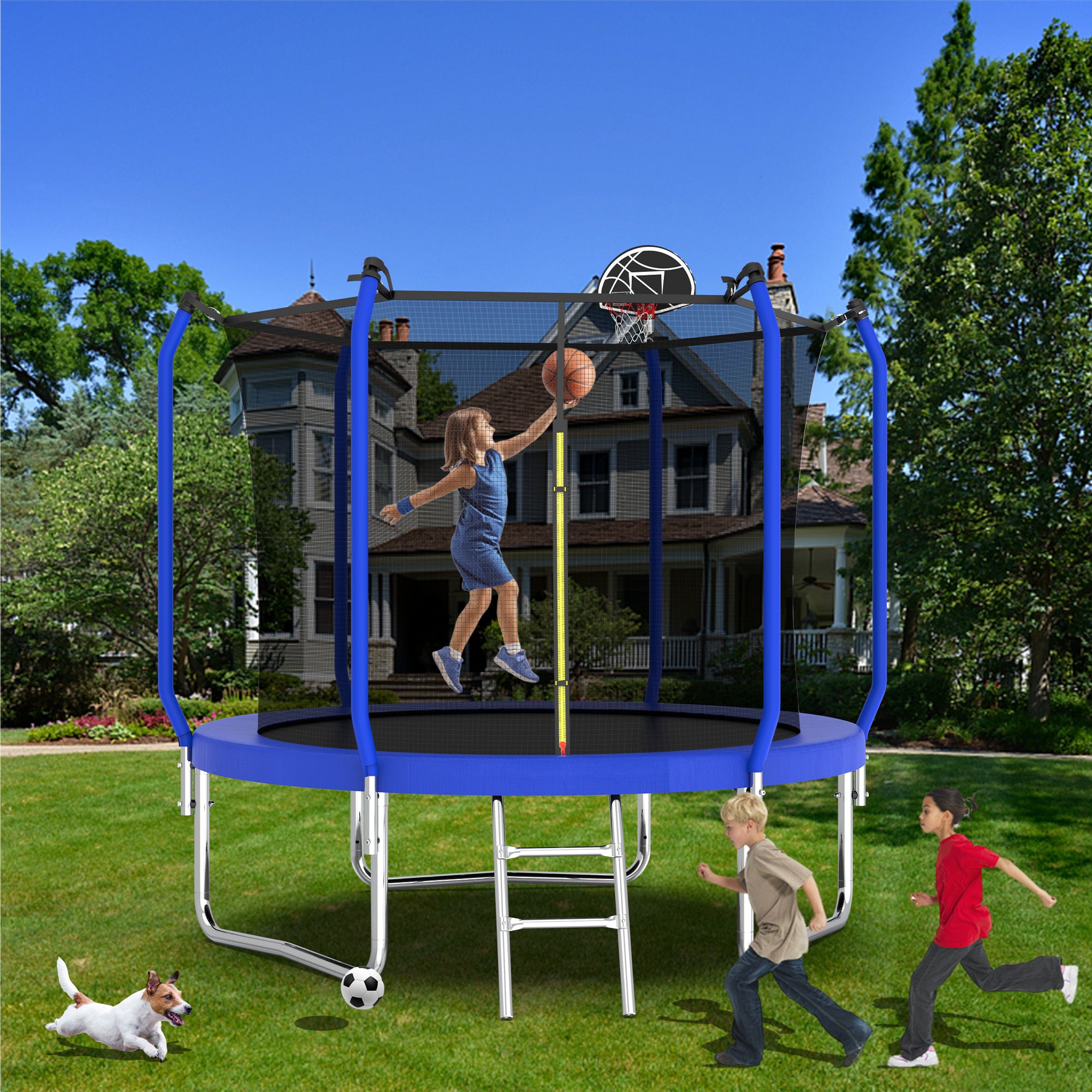 Galvanized steel frame three W-shaped legs detail