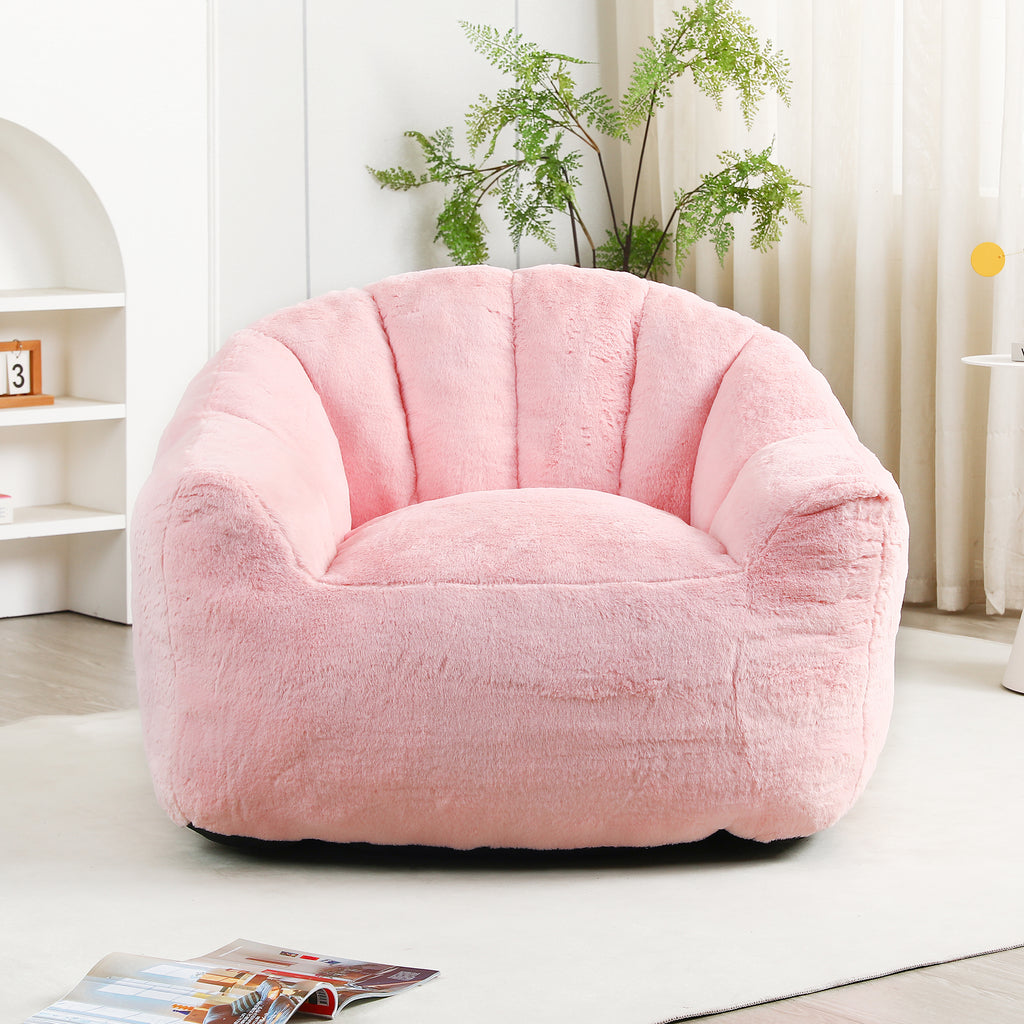 Bean bag sofa chair in living room setting