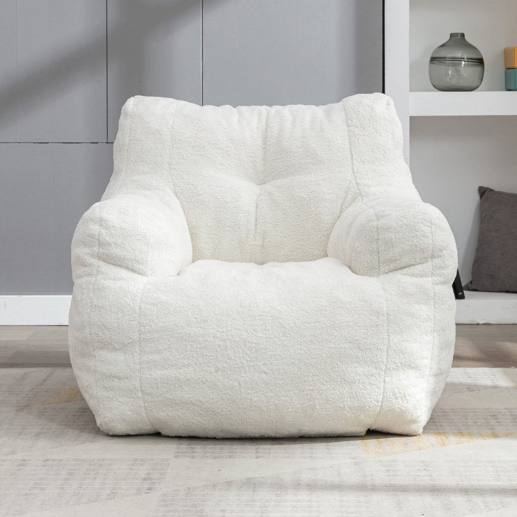 Memory sponge fill bean bag seat detail