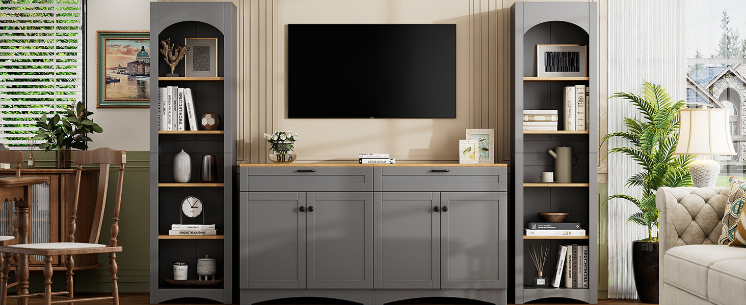 3-Piece Farmhouse Entertainment Center — for TVs Up to 70"