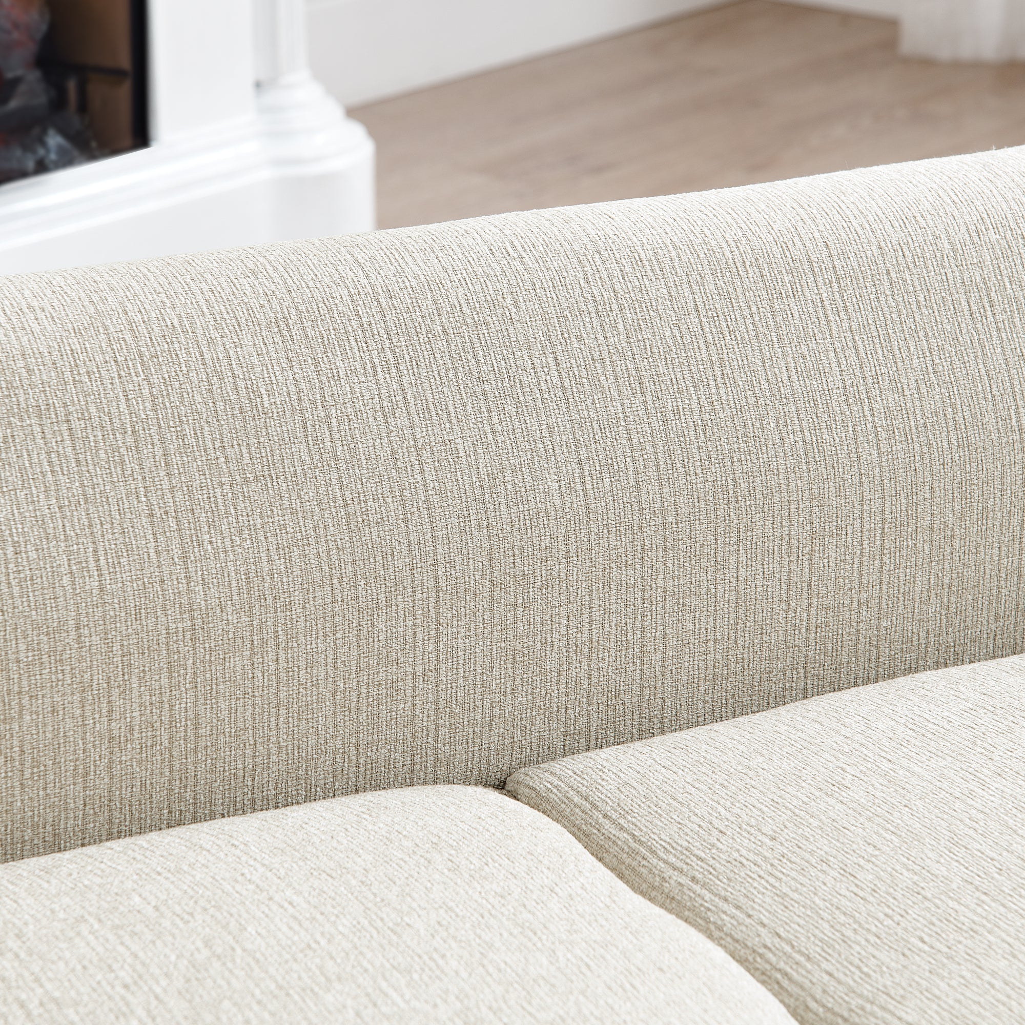 Beige pet furniture with short leg design