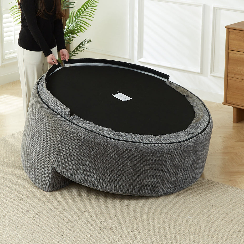 Chenille Fluffy Single Seat Chair — No Assembly