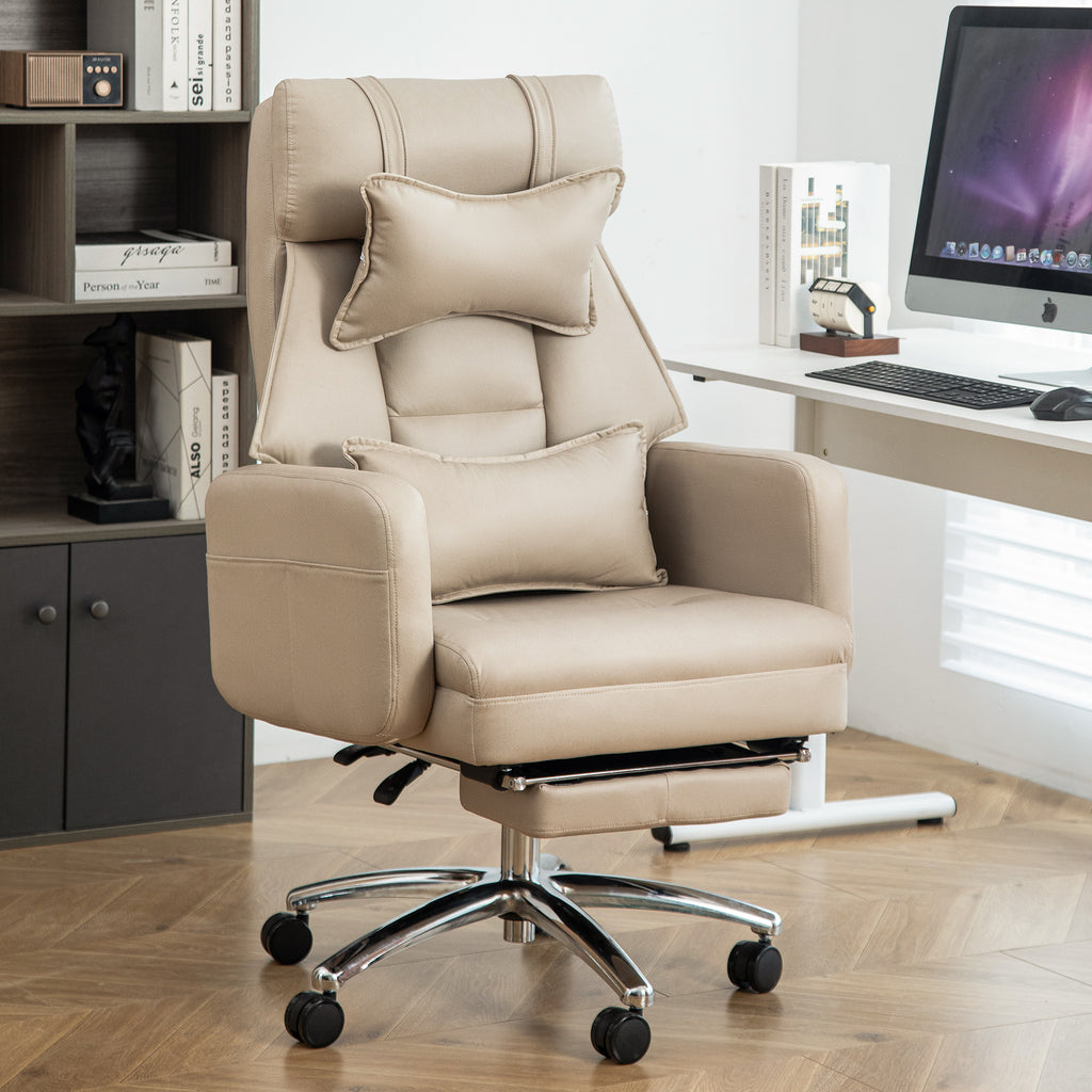 Beige high-back office chair product photo
