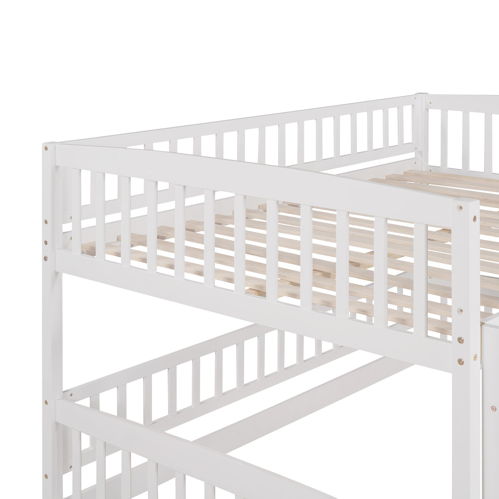 Lower bunk open-row design play and reading area