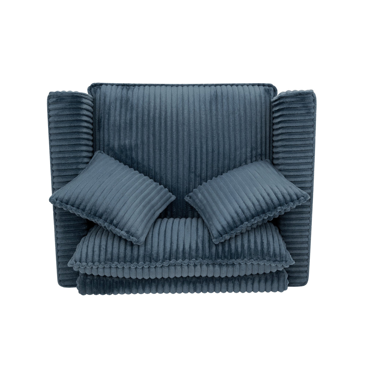 Lazy sofa chair, comfortable single-person sofa chair, with a backrest and soft seat cushion, having armrests on both sides, suitable for living room and bedroom - Brown