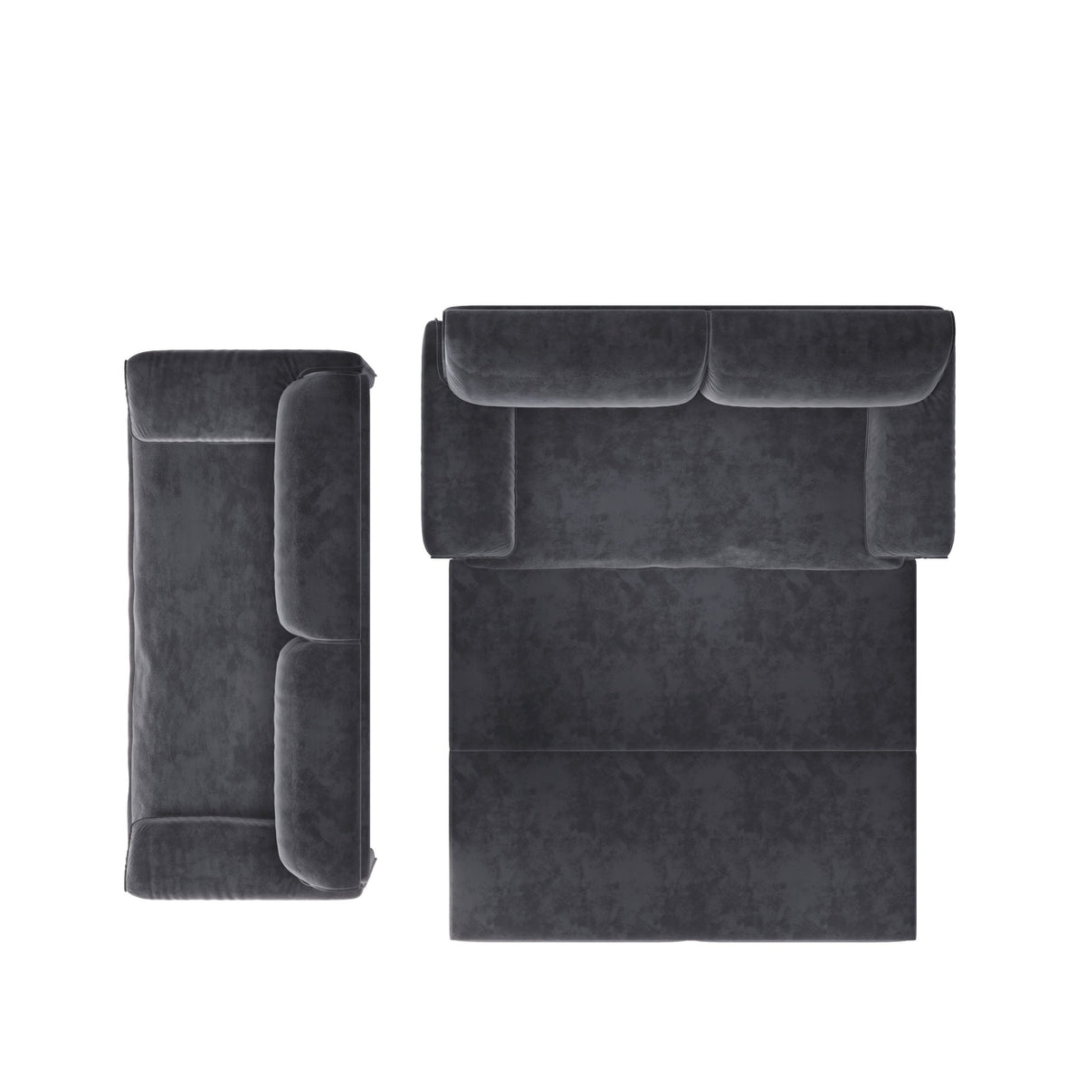 66' Queen Pull Out Sofa Bed, 3-in-1 Convertible Sleeper Sofa with Side Storage,Multi-Functional Velvet Loveseat Bed for Living Room, Black