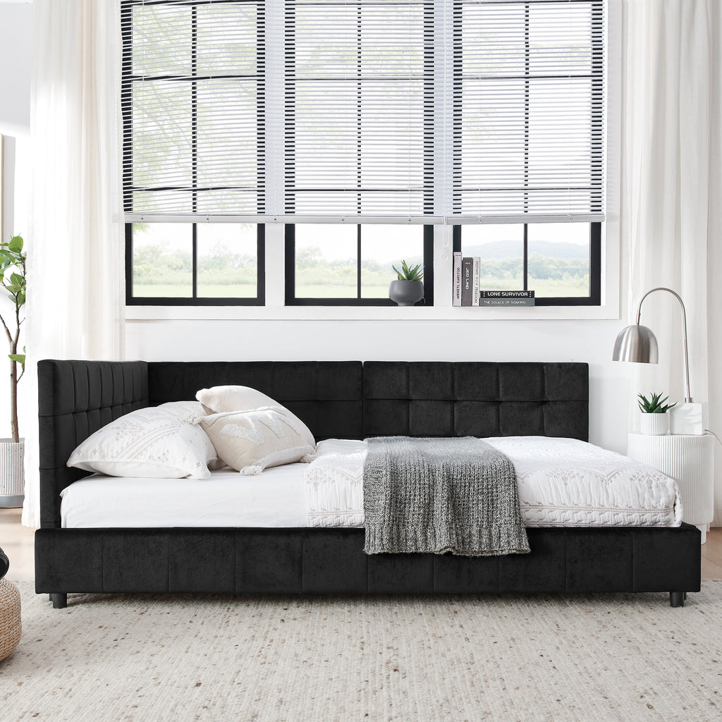 Mid-century daybed in bedroom setting