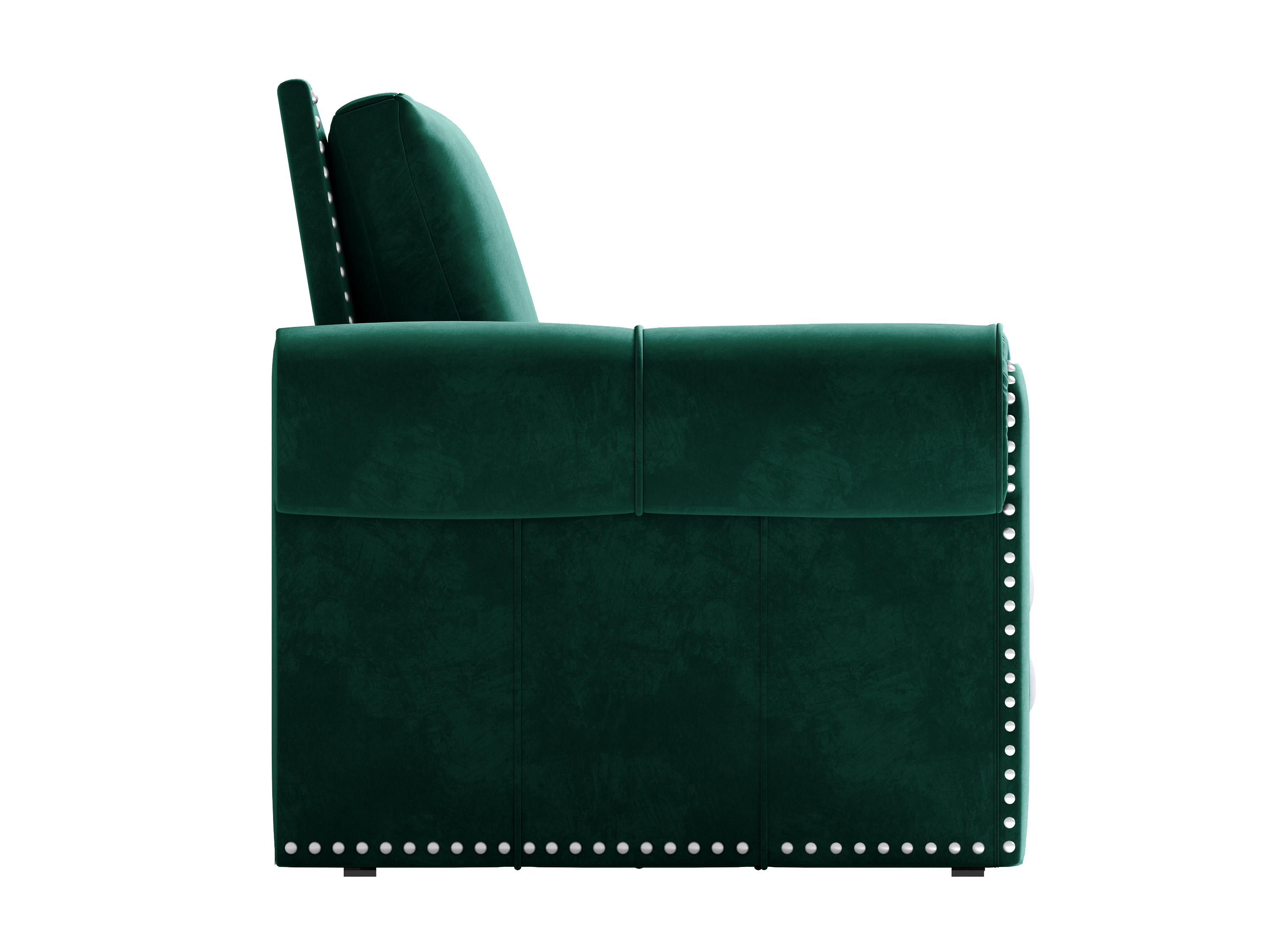 Green velvet sleeper sofa lifestyle photo