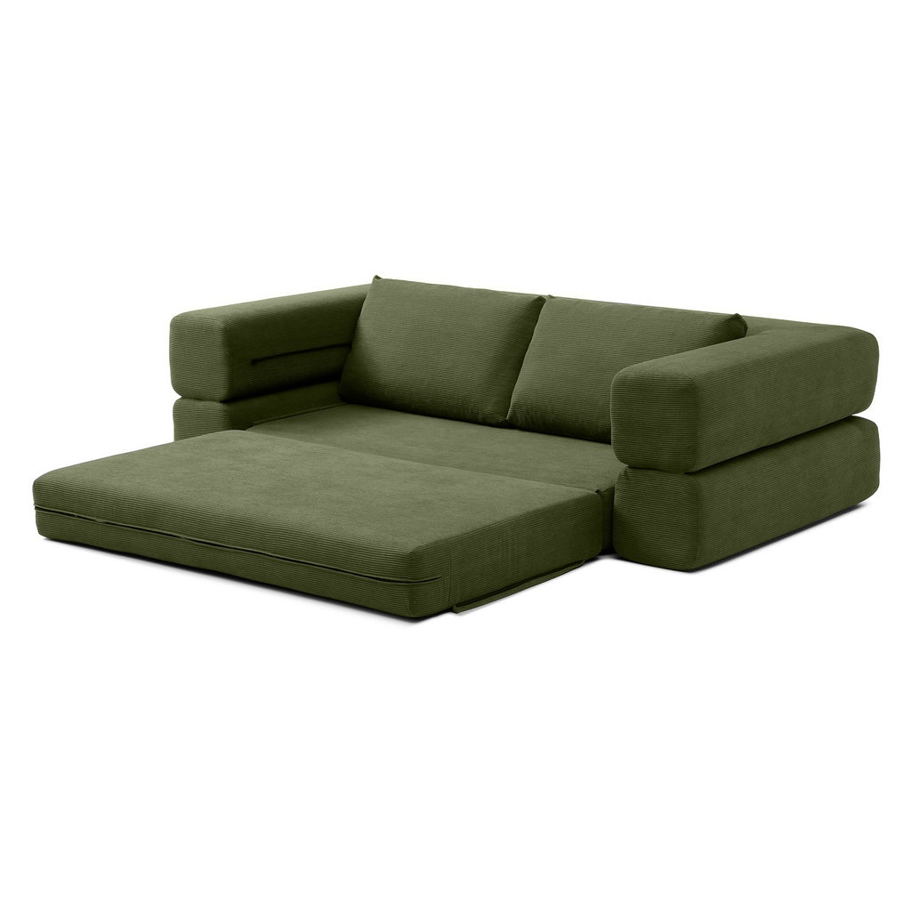 Green 3-in-1 sofa bed lifestyle photo
