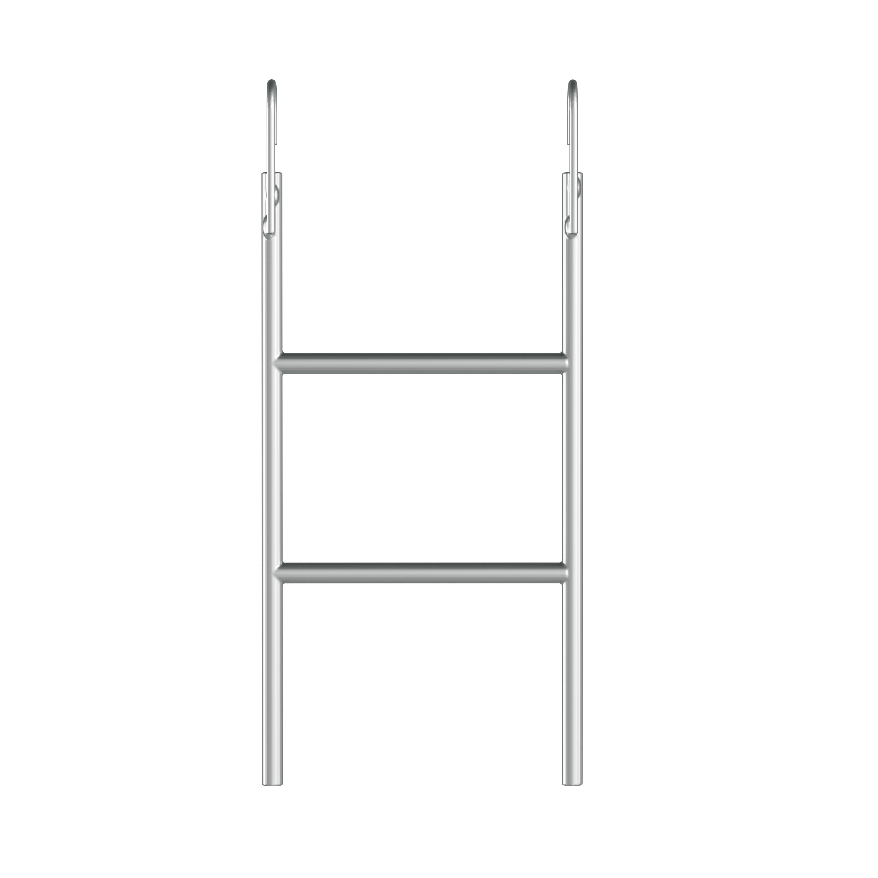 Galvanized steel frame five W-shaped legs stable base detail
