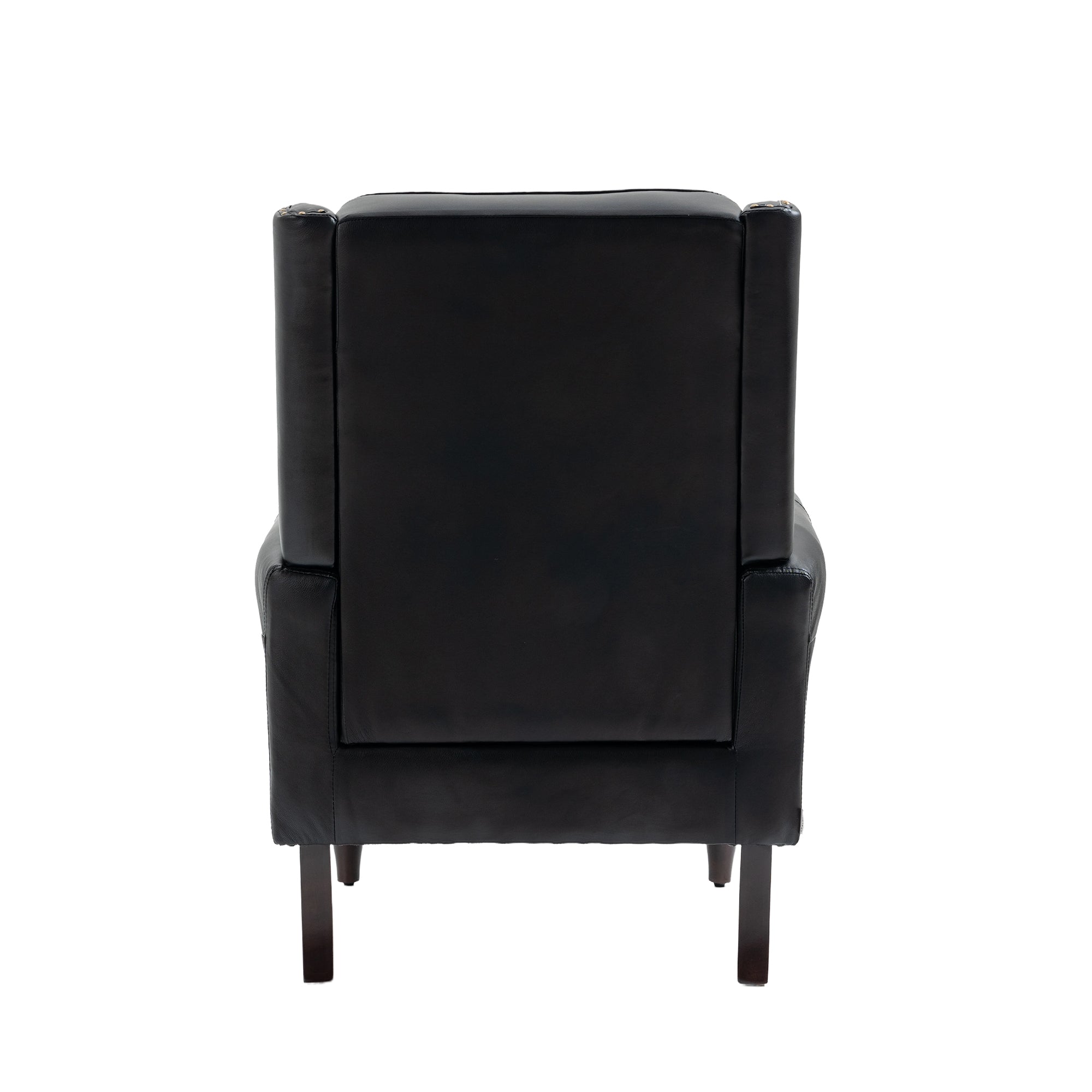 Contemporary black accent chair lifestyle photo