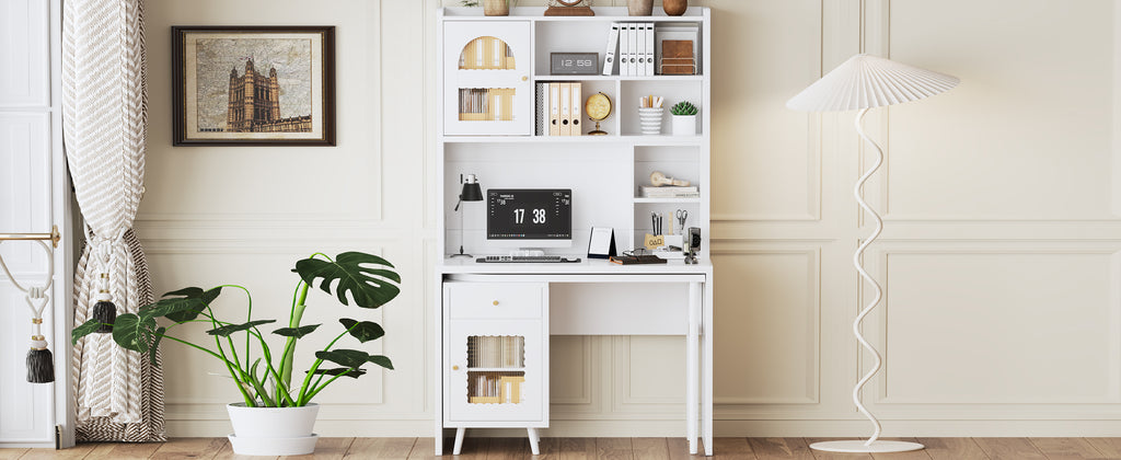 Rotating desktop extended writing workspace configuration