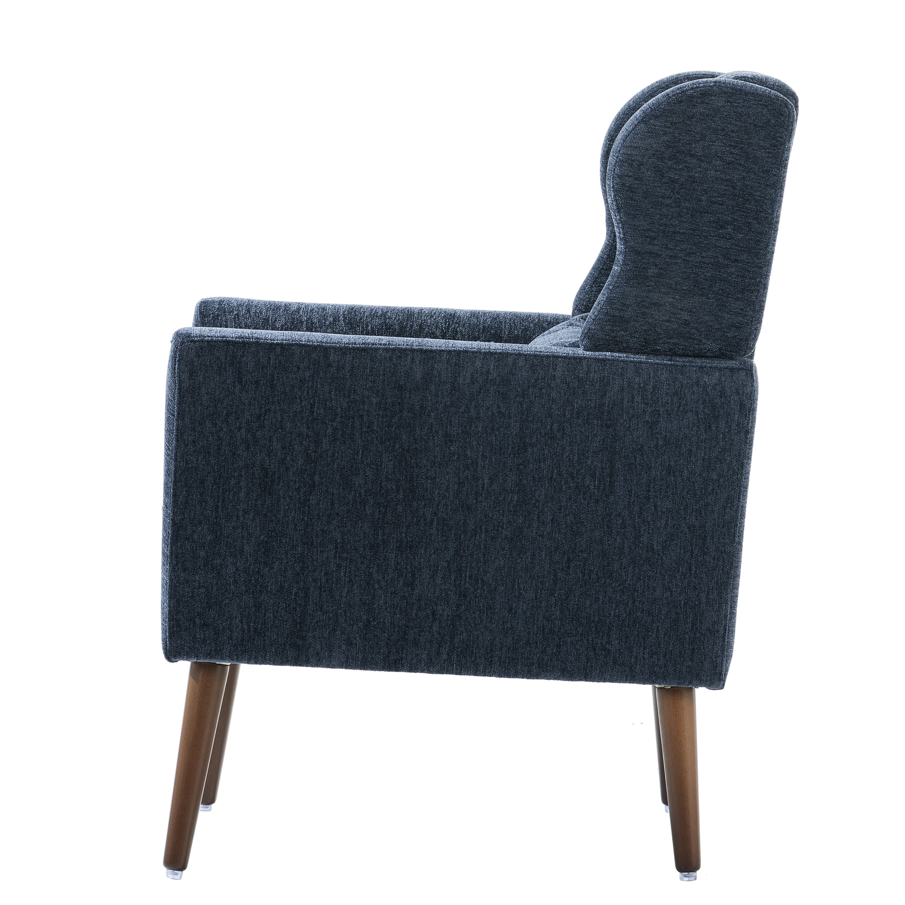 Modern accent chair in bedroom