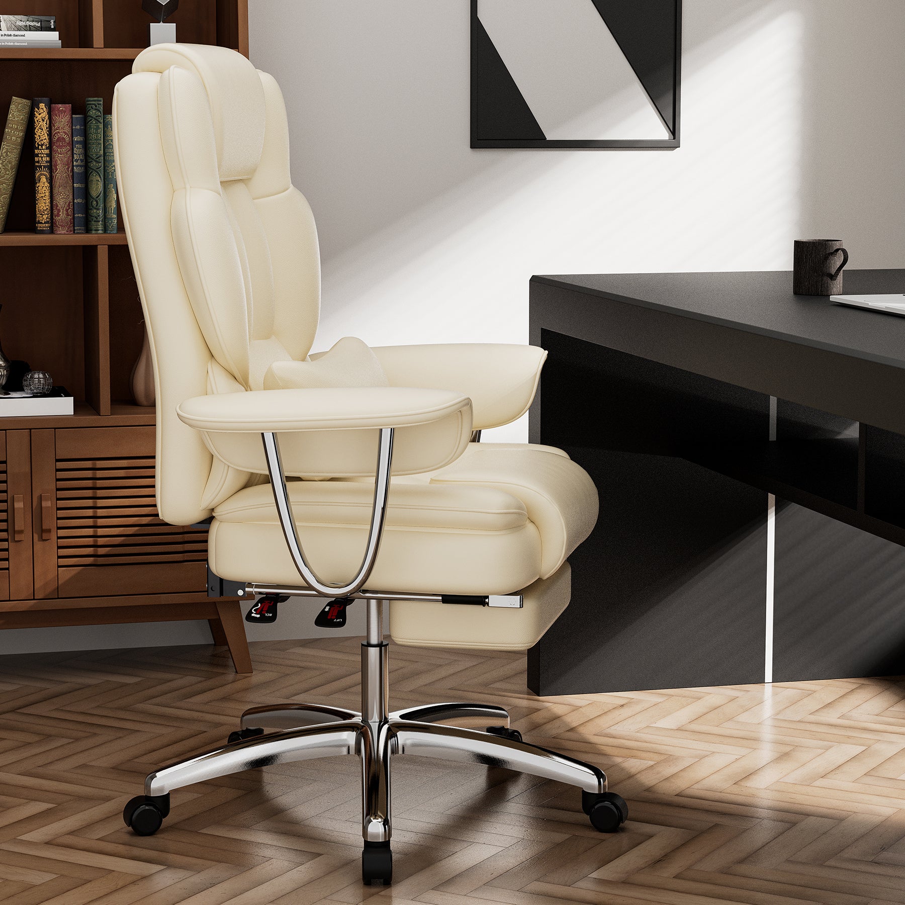 Office chair ergonomic high back design
