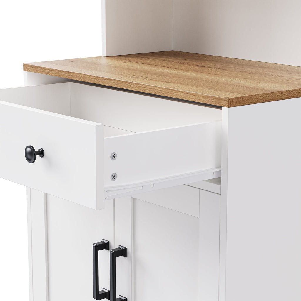 Farmhouse Entertainment Center with Gourd Legs — for TVs Up to 70"