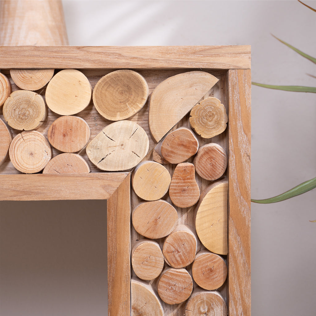 62 inch console table engineered wood construction