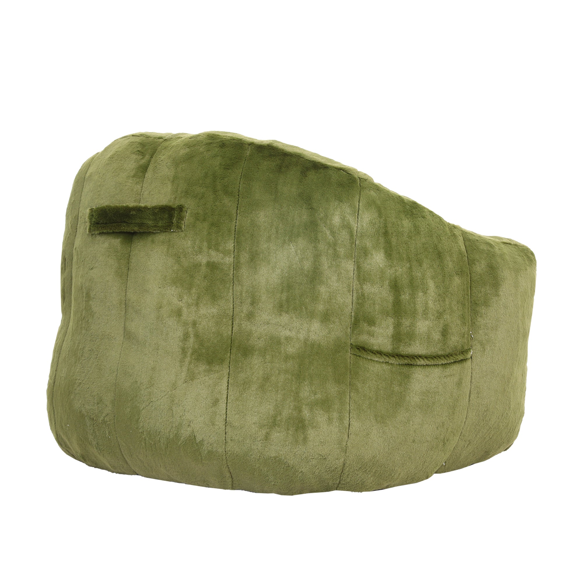 Compressed bean bag expanding after unpacking