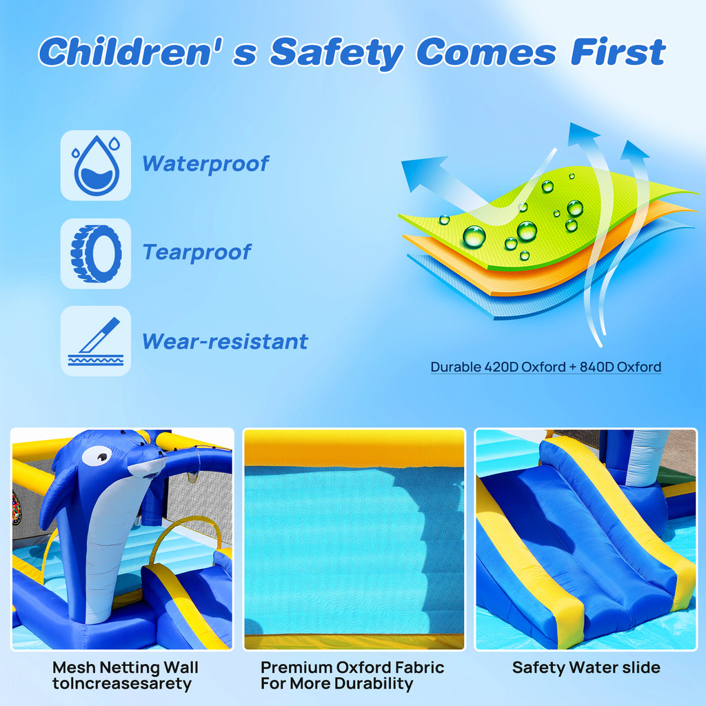 Outdoor inflatable water park full product photo