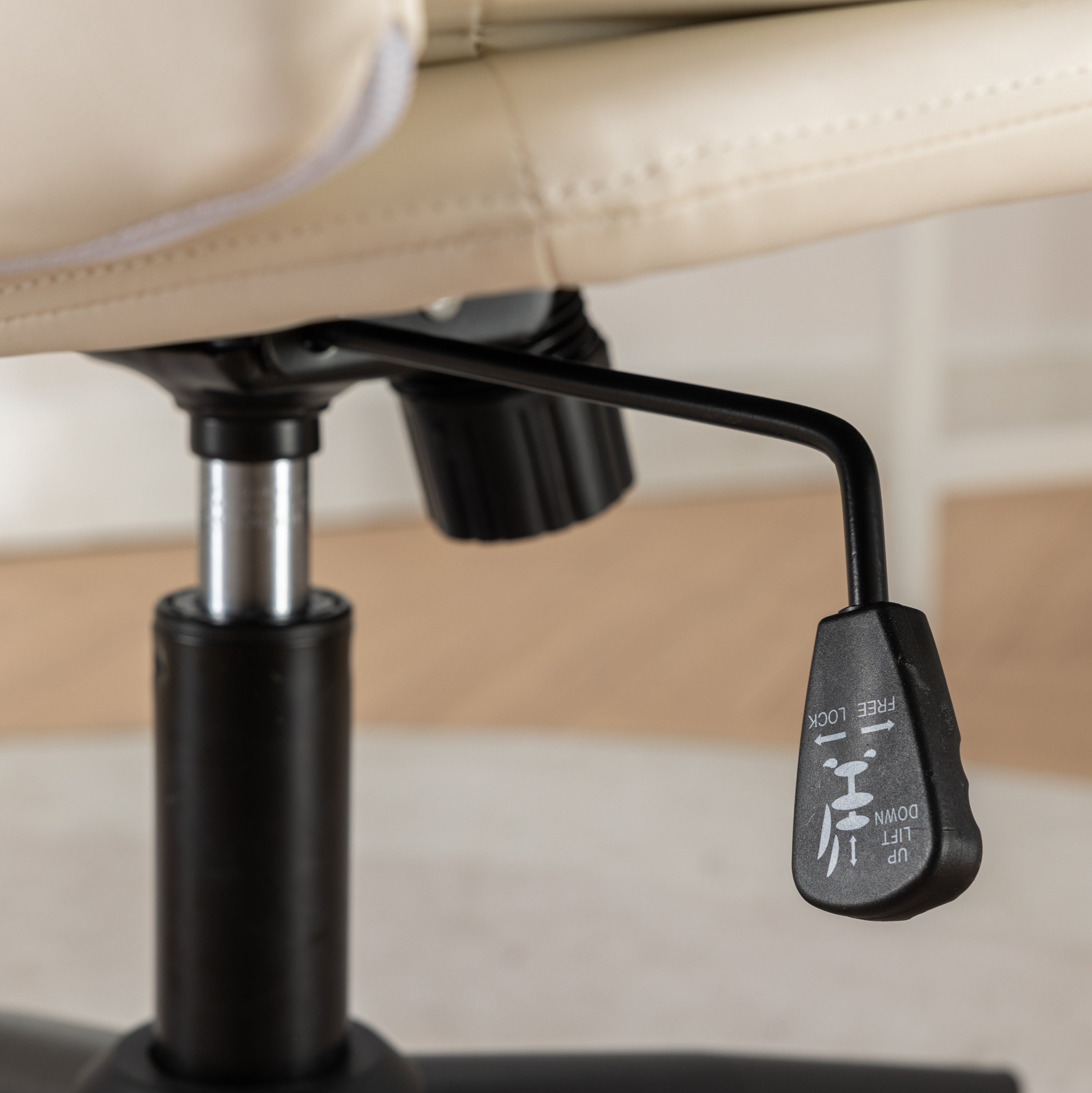Criss-cross office chair in home office