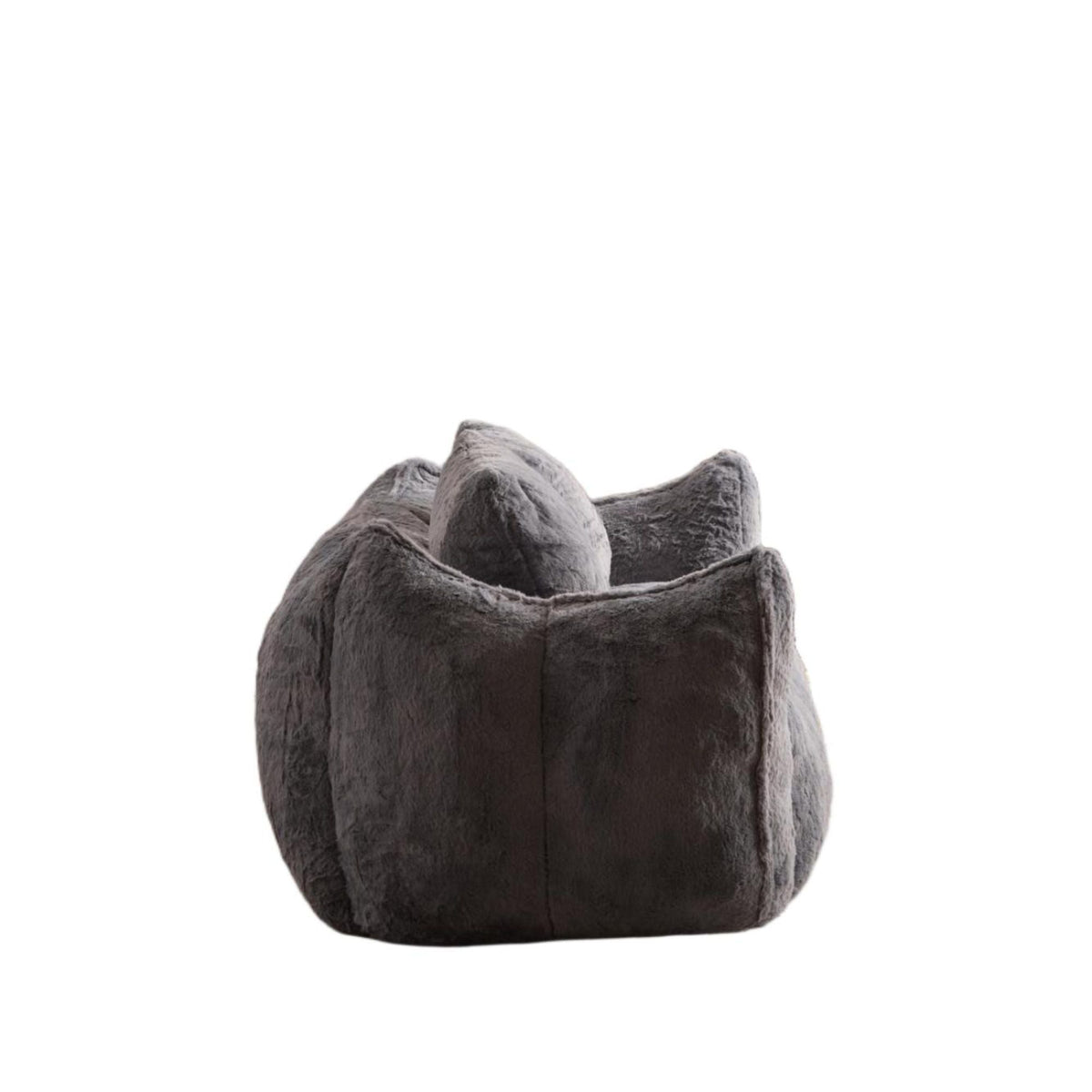 Giant Bean Bag Couch for Adults, Ultra Soft Fluffy Loveseat Bean Bag Sofa, Oversized Chase Lounge Chair Indoor for Living Room Bedroom, No Assembly Required Cozy Reading Chair with Pillows, White