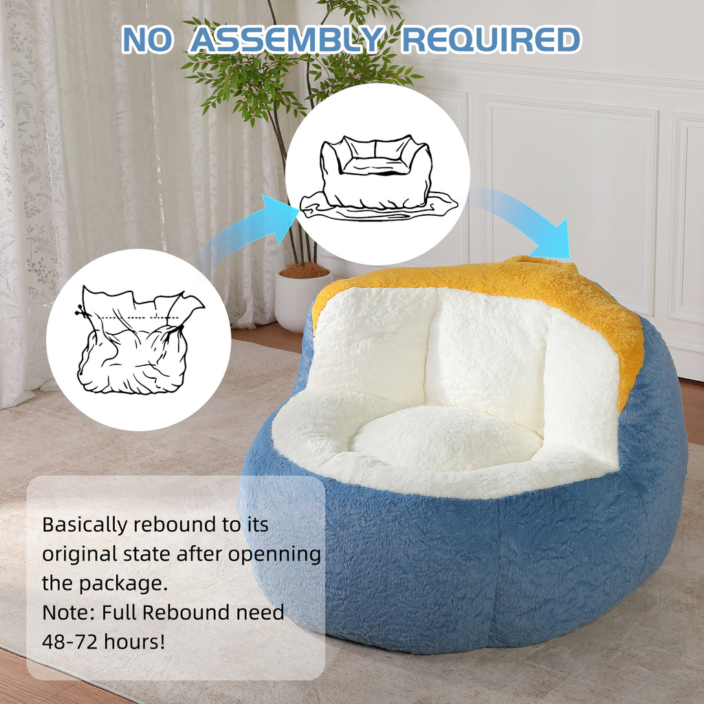 Bean bag chair non-slip bottom