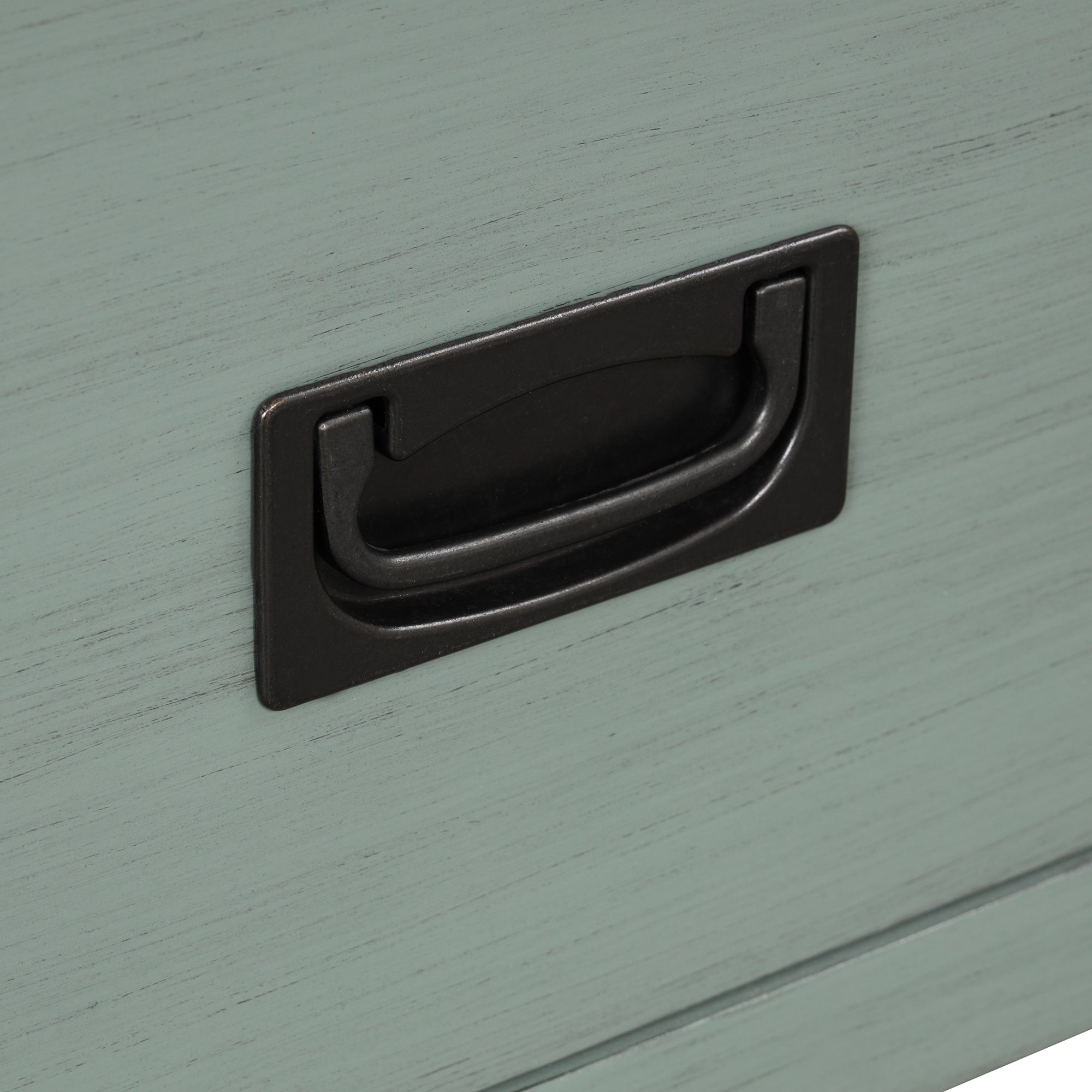 Farmhouse console table solid pine wood construction detail